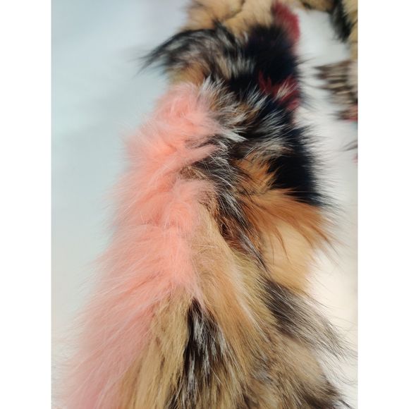 BNWOT Multicolor Fox Fur Scarf/Infinity Scarf Made by Befur on Etsy - Picture 7 of 16
